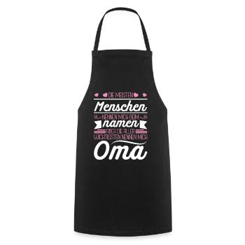 Oma Großmutter Spruch Muttertag Geschenk Beste Oma - Kochschürze - Schwarz - Vorne - AI Model Male 185 dark (185cm)