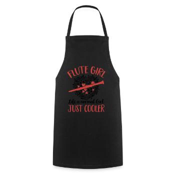 Fetus Players Flute Recorder Music Gifts - Cooking Apron - black - Front - AI Model Male 185 dark (185cm)