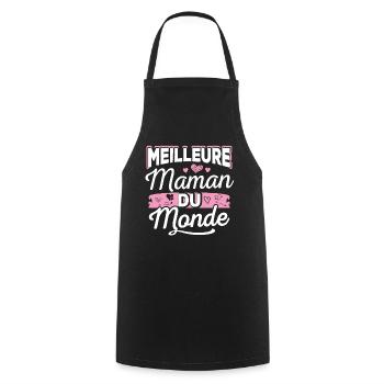 Meilleure Maman Du Monde - Tablier de cuisine - noir - Devant - AI Model Male 185 dark (185cm)