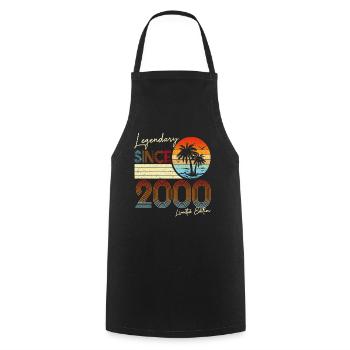 Légendaire Depuis 2000 Édition Limitée - Tablier de cuisine - noir - Devant - AI Model Male 185 dark (185cm)