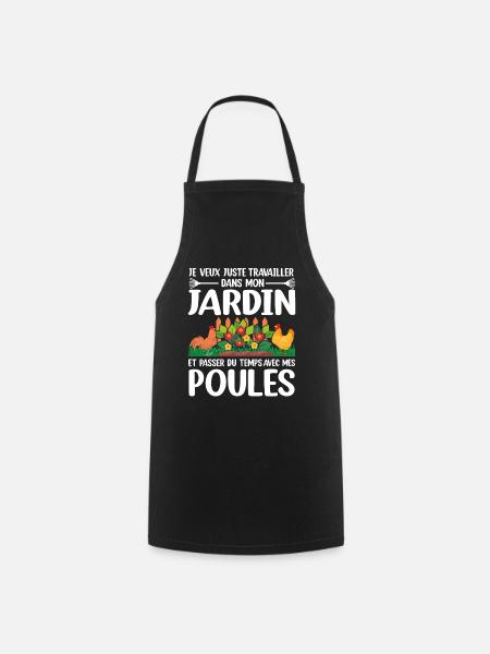 Je Veux Juste Travailler Dans Mon Jardin - Tablier de cuisine - noir