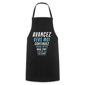 Idée cadeau enseignant, humour éducation scolaire - Tablier de cuisine - noir - Devant - AI Model Male 185 dark (185cm)