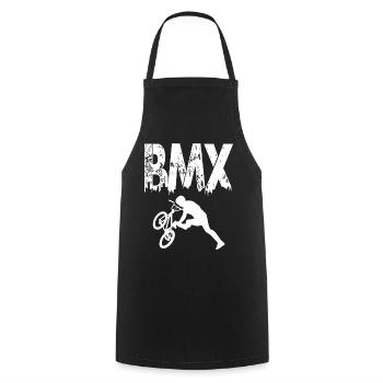 BMX Rennrad Radfahrer Trick - Kochschürze - Schwarz - Vorne - AI Model Male 185 dark (185cm)