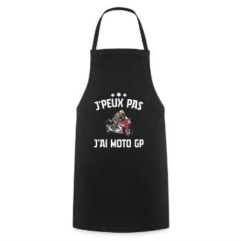 Je Peux Pas J'ai Moto Gp - Tablier de cuisine - noir - Devant - AI Model Male 185 dark (185cm)