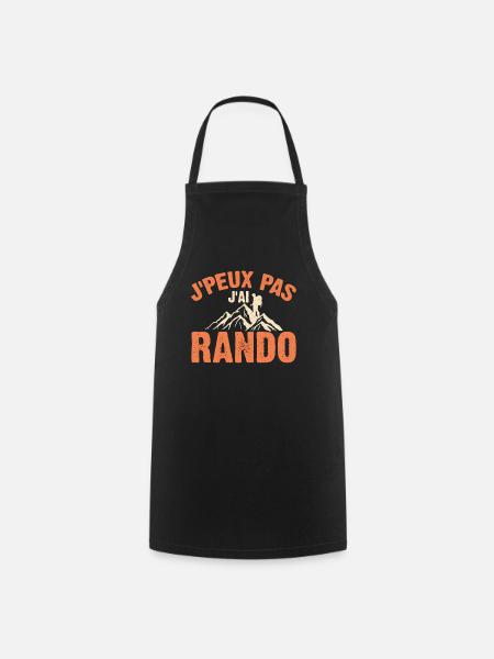 Je Peux Pas J'ai Rando - Tablier de cuisine - noir