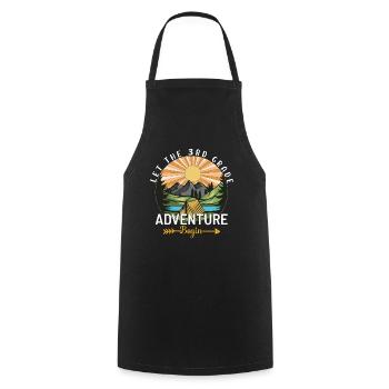 L'aventure De La 3e Année - Tablier de cuisine - noir - Devant - AI Model Male 185 dark (185cm)