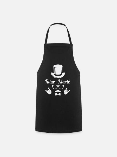 Futur Marié - Tablier de cuisine - noir