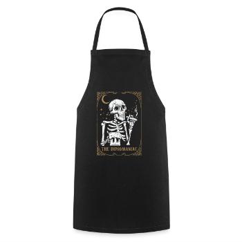 Alcohol Tarot Card Occult Club Gothic Vice - Kochschürze - Schwarz - Vorne - AI Model Male 185 dark (185cm)