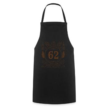 Retro Vintage Age 62 Year Old Birth Born Beer - Kochschürze - Schwarz - Vorne - AI Model Male 185 dark (185cm)