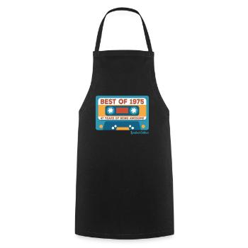 1975 Vintage Vintage Retro Geburtstagsgeschenk - Kochschürze - Schwarz - Vorne - AI Model Male 185 dark (185cm)