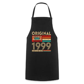 Made in 1999 Vintage Geburtstagsgeschenk 1999 - Kochschürze - Schwarz - Vorne - AI Model Male 185 dark (185cm)
