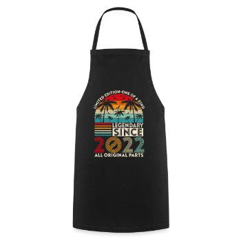 Legendary since 2022 all original parts - Cooking Apron - black - Front - AI Model Male 185 dark (185cm)