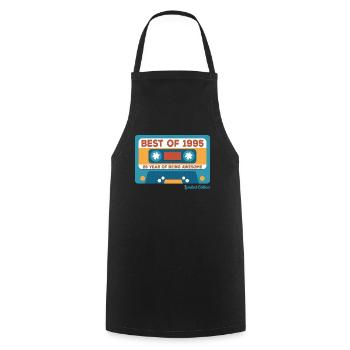 1995 Vintage Vintage Retro Cadeau D’anniversaire - Tablier de cuisine - noir - Devant - AI Model Male 185 dark (185cm)