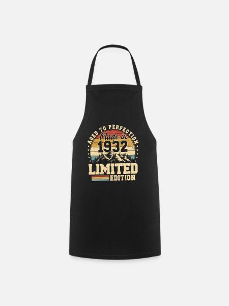 Vieilli À La Perfection Fabriqué En 1932 - Tablier de cuisine - noir