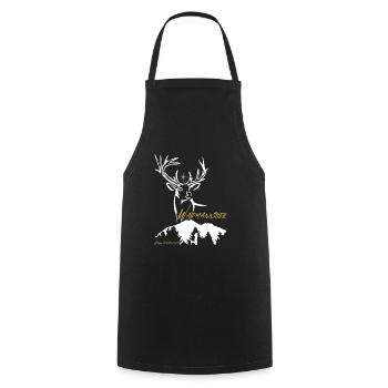 Hunter Gift Waidmannsheil-Jagen est la conservation de la nature - Tablier de cuisine - noir - Devant - AI Model Male 185 dark (185cm)