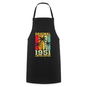 Édition Originale Limitée De 1951 - Tablier de cuisine - noir - Devant - AI Model Male 185 dark (185cm)
