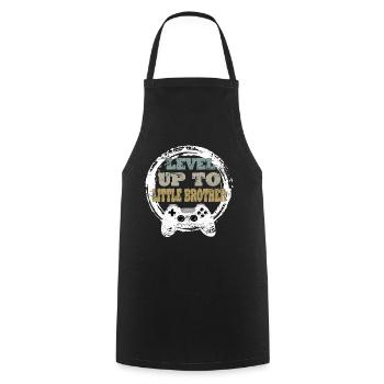 Bruder Gaming Retro Gift Idea - Cooking Apron - black - Front - AI Model Male 185 dark (185cm)