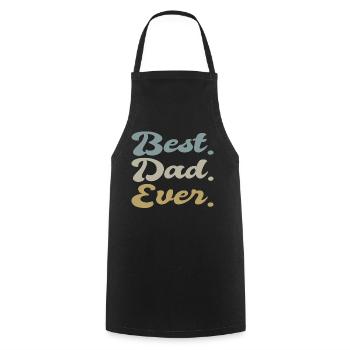 Retro Papa Outfit zum Vatertag - Kochschürze - Schwarz - Vorne - AI Model Male 185 dark (185cm)