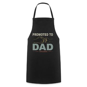 Retro Papa Outfit zum Vatertag - Kochschürze - Schwarz - Vorne - AI Model Male 185 dark (185cm)