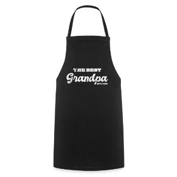 Grand-père grands-parents idée cadeau disant - Tablier de cuisine - noir - Devant - AI Model Male 185 dark (185cm)