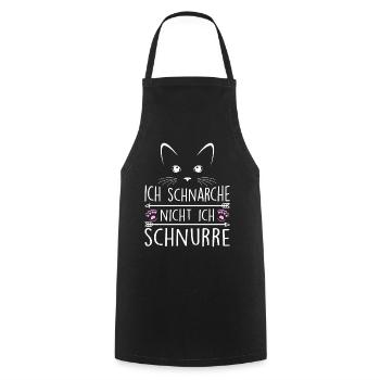 Ich Schnarche Nicht Ich Schnurre - Kochschürze - Schwarz - Vorne - AI Model Male 185 dark (185cm)