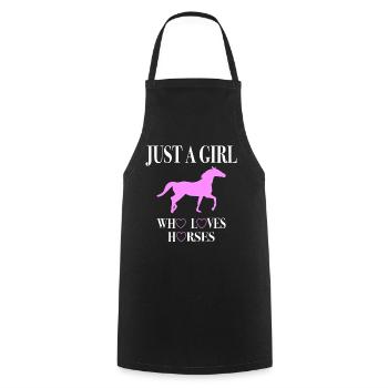 Idée cadeau Club d’équitation - Tablier de cuisine - noir - Devant - AI Model Male 185 dark (185cm)