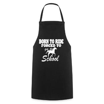 Horse Riding Riding Club Gift Idea - Cooking Apron - black - Front - AI Model Male 185 dark (185cm)