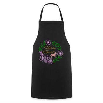 Horse Riding Riding Club Gift Idea - Cooking Apron - black - Front - AI Model Male 185 dark (185cm)
