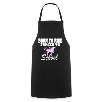 Horse Riding Riding Club Gift Idea - Cooking Apron - black - Front - AI Model Male 185 dark (185cm)