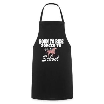 Horse Riding Riding Club Gift Idea - Cooking Apron - black - Front - AI Model Male 185 dark (185cm)