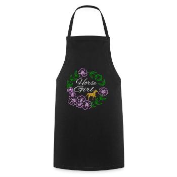 Horse Riding Riding Club Gift Idea - Cooking Apron - black - Front - AI Model Male 185 dark (185cm)