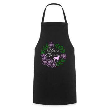 Horse Riding Riding Club Gift Idea - Cooking Apron - black - Front - AI Model Male 185 dark (185cm)