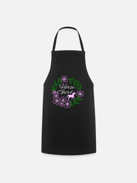 Idée cadeau Club d’équitation - Tablier de cuisine - noir