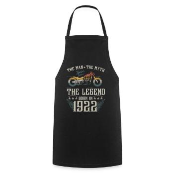 L'homme Le Mythe La Légende Né En 1922 Cadeau - Tablier de cuisine - noir - Devant - AI Model Male 185 dark (185cm)