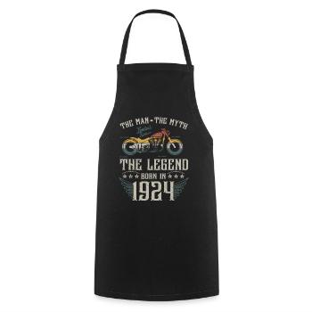 The man the myth The legend Born in 1924 gift - Cooking Apron - black - Front - AI Model Male 185 dark (185cm)