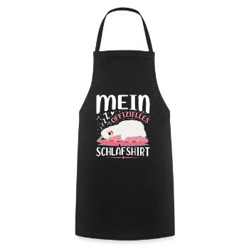 Mein Offizielles Schlafshirt - Kochschürze - Schwarz - Vorne - AI Model Male 185 dark (185cm)
