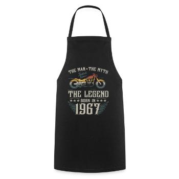 L'homme Le Mythe La Légende Né En 1967 Cadeau - Tablier de cuisine - noir - Devant - AI Model Male 185 dark (185cm)