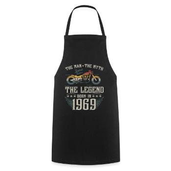 L'homme Le Mythe La Légende Né En 1969 Cadeau - Tablier de cuisine - noir - Devant - AI Model Male 185 dark (185cm)