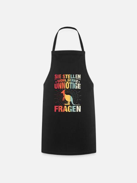 Sie Stellen Wohl Gerne Unnötige Fragen - Kochschürze - Schwarz