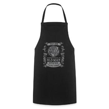 Cane Corso Dog - Cooking Apron - black - Front - AI Model Male 185 dark (185cm)