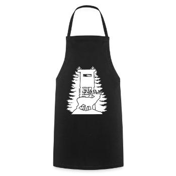 Hunter High Forest Hunting Hunter - Cooking Apron - black - Front - AI Model Male 185 dark (185cm)