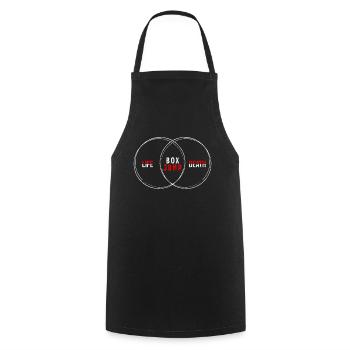 Cadeau pour sportif Workout WOD Musculation Sport - Tablier de cuisine - noir - Devant - AI Model Male 185 dark (185cm)