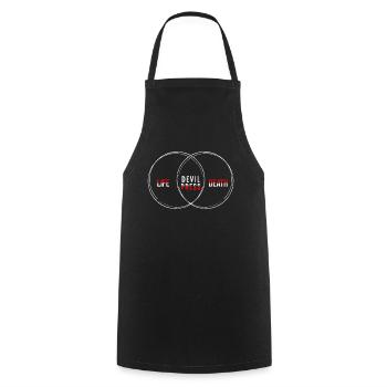 Cadeau pour sportif Workout WOD Musculation Sport - Tablier de cuisine - noir - Devant - AI Model Male 185 dark (185cm)