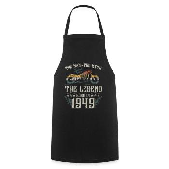 L'homme Le Mythe La Légende Né En 1949 Cadeau - Tablier de cuisine - noir - Devant - AI Model Male 185 dark (185cm)