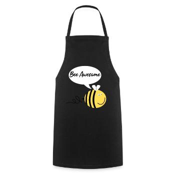 Abeille Abeilles Géniales Abeilles Abeilles - Tablier de cuisine - noir - Devant - AI Model Male 185 dark (185cm)