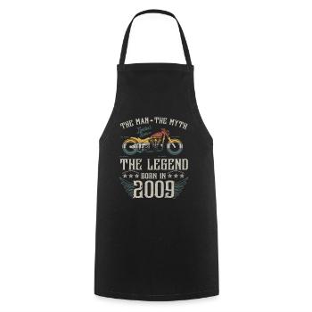 L'homme Le Mythe La Légende Né En 2009 Cadeau - Tablier de cuisine - noir - Devant - AI Model Male 185 dark (185cm)