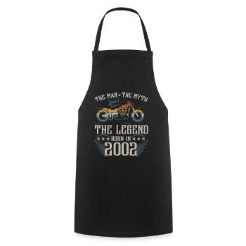 L'homme Le Mythe La Légende Né En 2002 Cadeau - Tablier de cuisine - noir - Devant - AI Model Male 185 dark (185cm)