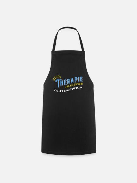 Cycliste, idée cadeau pour passionné vélo Cyclisme - Tablier de cuisine - noir