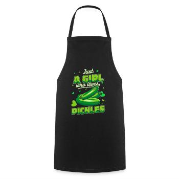 Cucumber Cucumber Cucumber Cucumber Food Dill - Cooking Apron - black - Front - AI Model Male 185 dark (185cm)