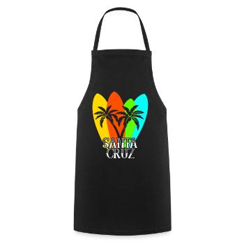 Surfboard Santa Cruz Surfer - Cooking Apron - black - Front - AI Model Male 185 dark (185cm)